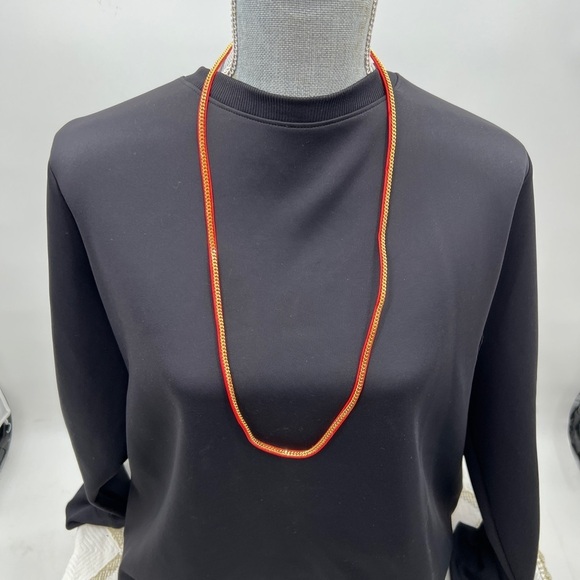 Vita Fede Red Leather Capri Wrap bracelet - Picture 6 of 6